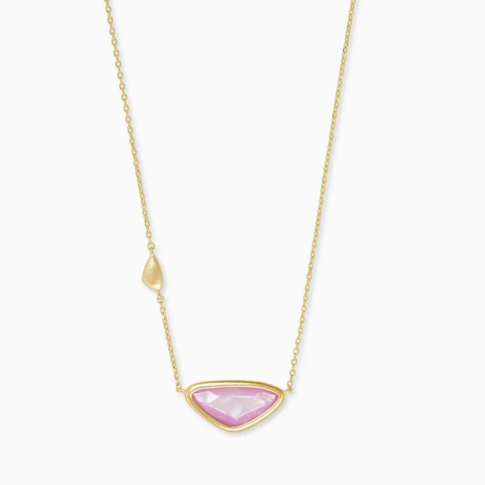 Kendra Scott Margot Gold Pendant Necklace In Lilac